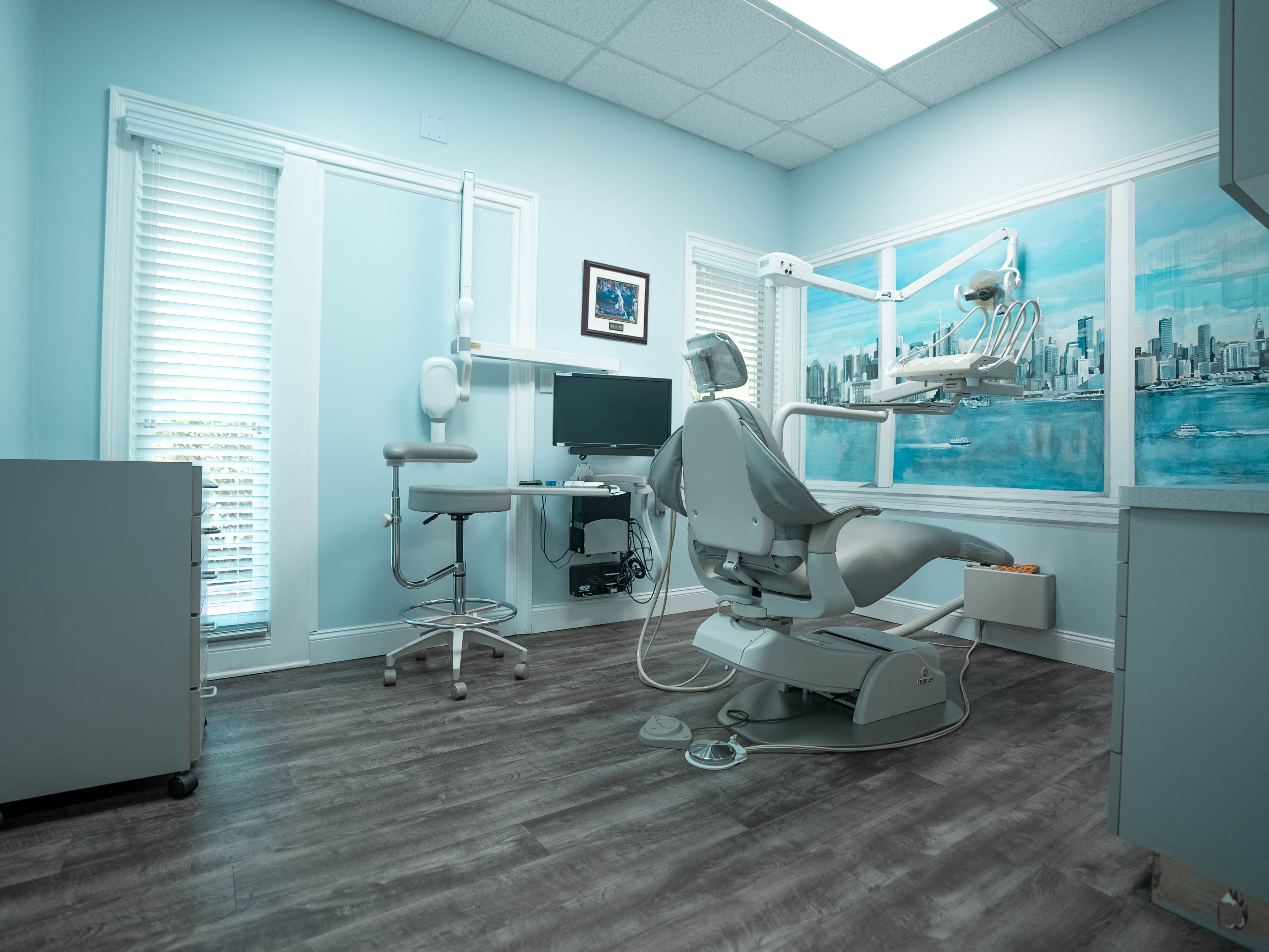 Modern dental office reception
